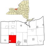 Wayne County New York incorporated and unincorporated areas Palmyra highlighted